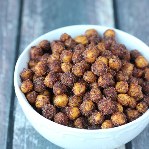 Roasted Cinnamon Chickpeas! (Gluten, Soy & Dairy Free)