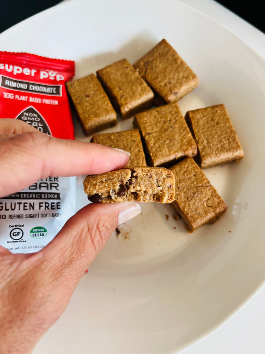 Super Pop Air Fryer Cookie Bar Bites (Plant Based, Gluten Free)