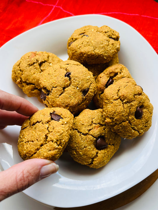 Leftover Sweet Potato Cookies! (Oat based, Gluten Free, Dairy Free)