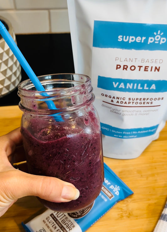 Superfood protein smoothie (vegan, gluten free, dairy free)