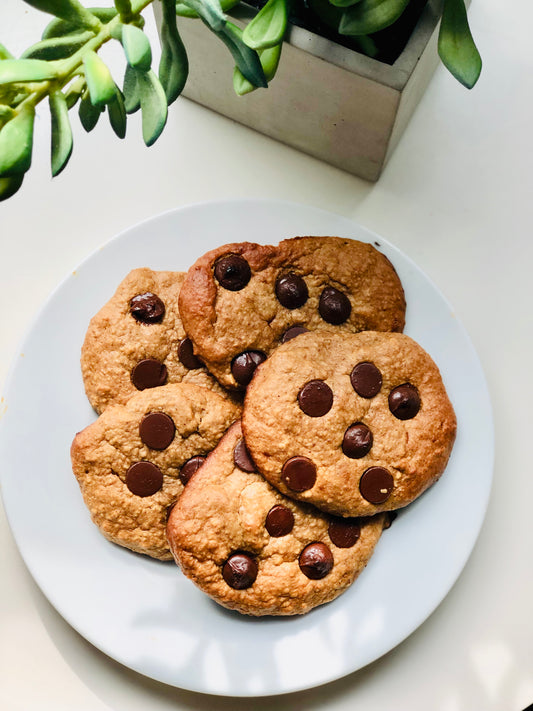 Peanut Butter Banana Oat Cookies (Gluten Free)