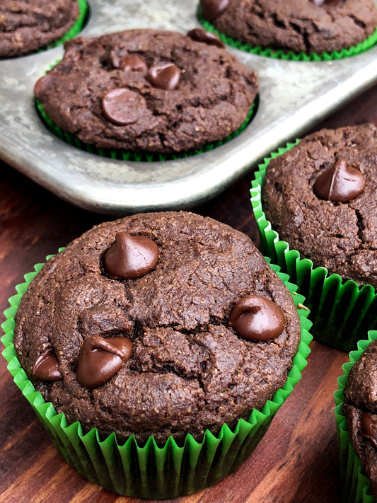 Gluten Free Chocolate Protein Muffins (Dairy Free)