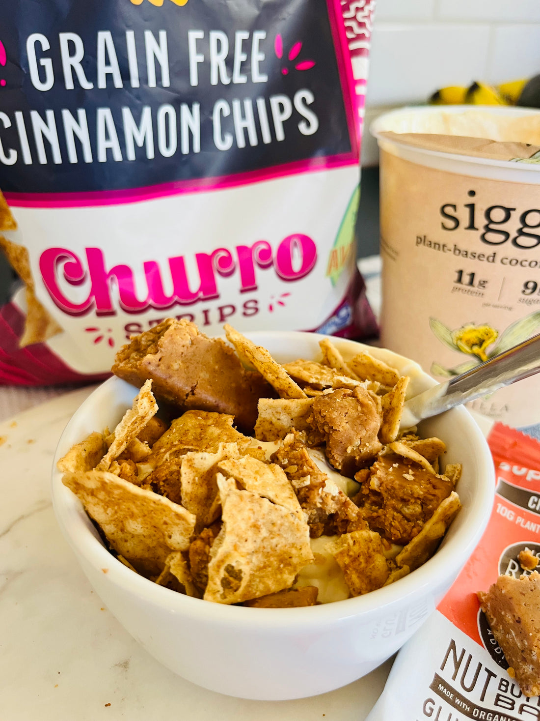 PB Churro Yogurt Parfait (Dairy Free, Gluten Free)