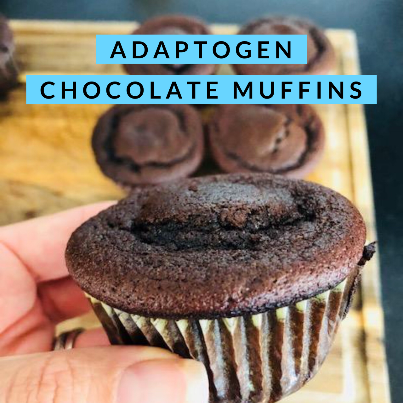 Gluten Free Chocolate Muffins with Adaptogens