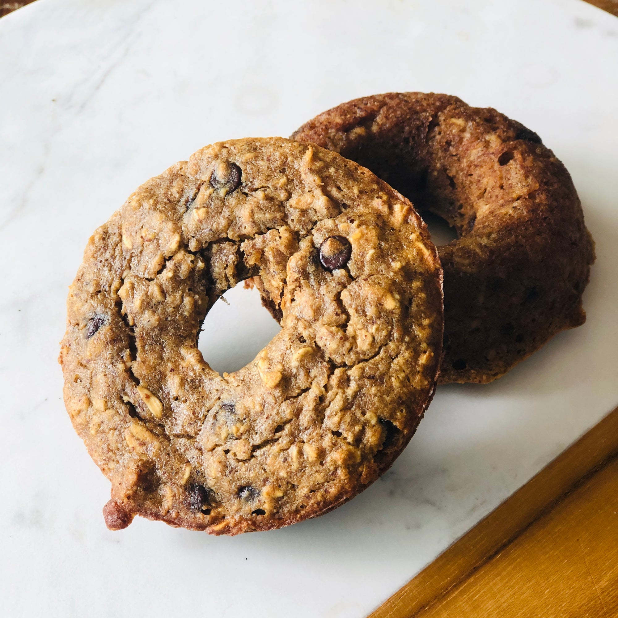 Almond Butter Chocolate Chip Oatmeal Donuts/Muffins