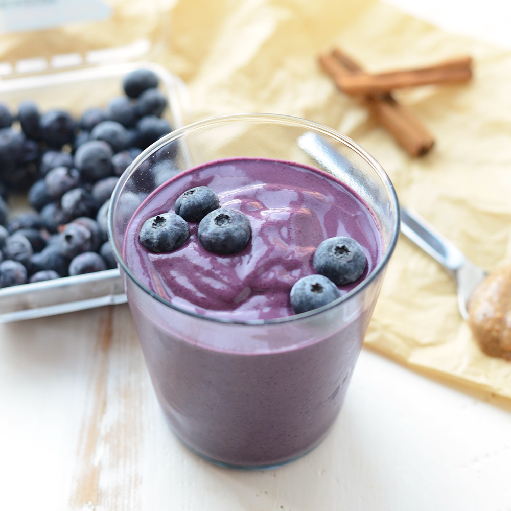 Berry Protein Almond Butter Smoothie (Dairy Free)