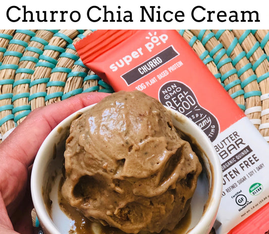 Super Pop Churro Chia Nice Cream (Gluten and Dairy Free)
