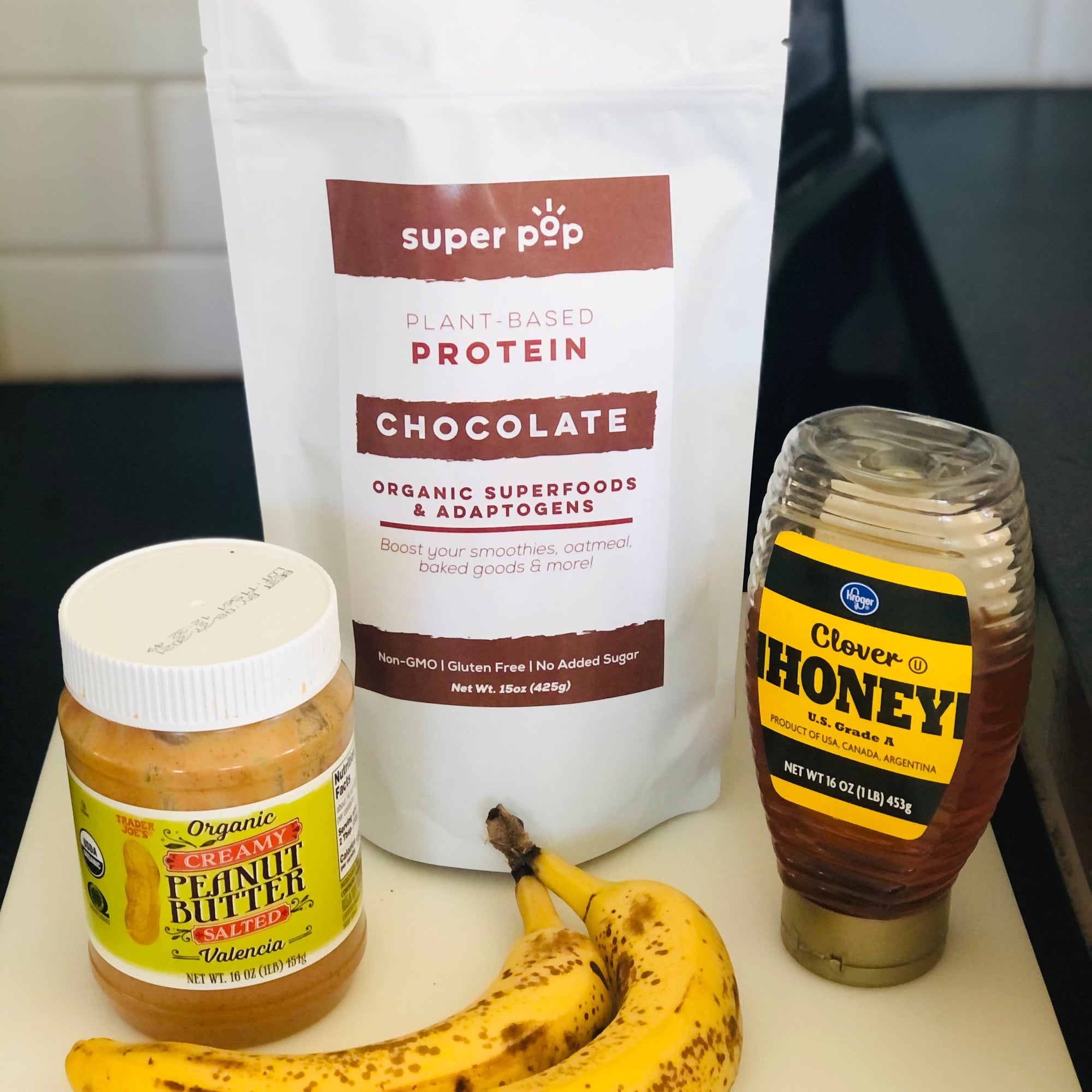 Banana PB Protein Fudgesicles (Dairy Free, Superfoods)
