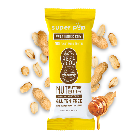 Super Pop Snacks  Plant Based Protein Nut Butter Bars & Snacks