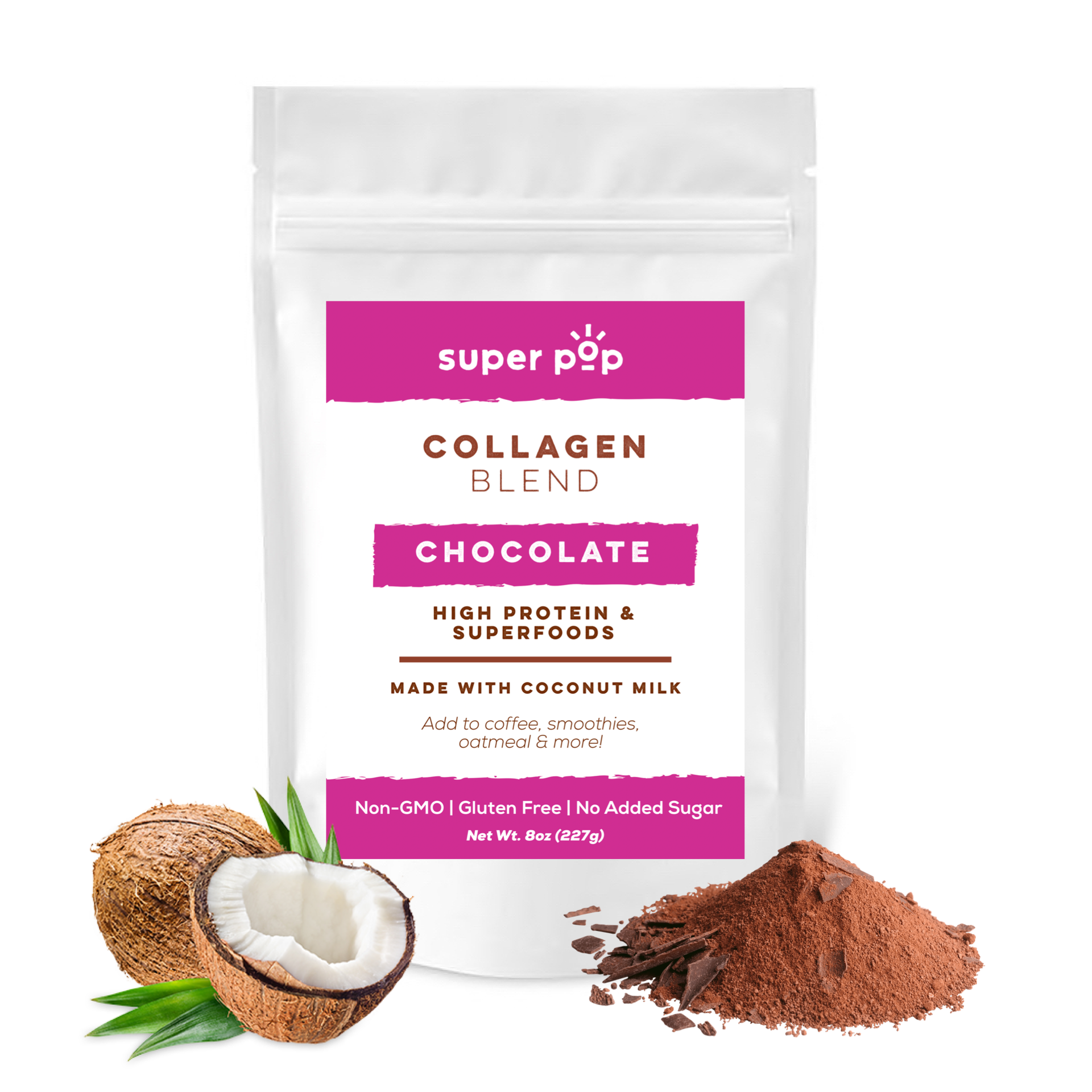 Protein Superblends - Chocolate Collagen – Super Pop